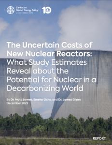 The Uncertain Costs of New Nuclear Reactors